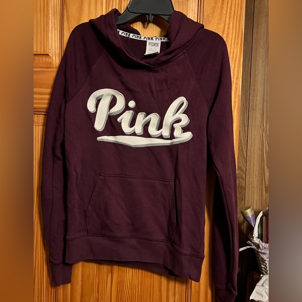 PINK Victoria's Secret Dark Purple Hoodie